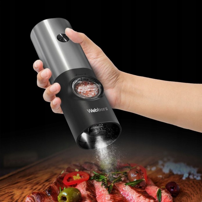 Podświetlenie LED w młynku Webber – doprawianie potraw